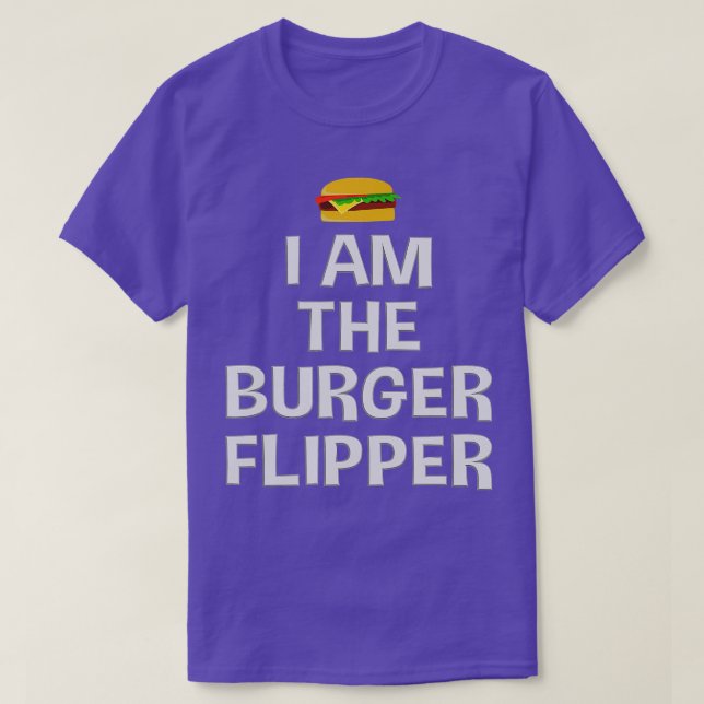 Das Burger Flipper Funny Cook Geschenk T-Shirt (Design vorne)