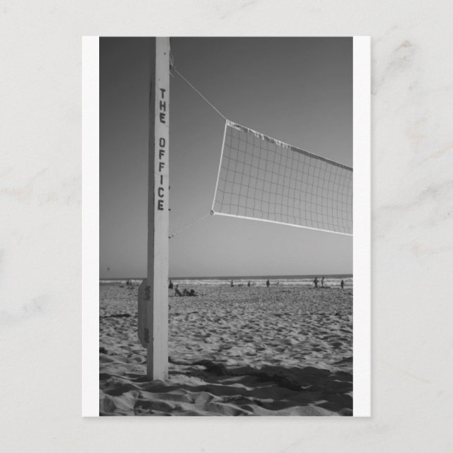 Das Büro, Beach Volleyball Postkarte (Vorderseite)