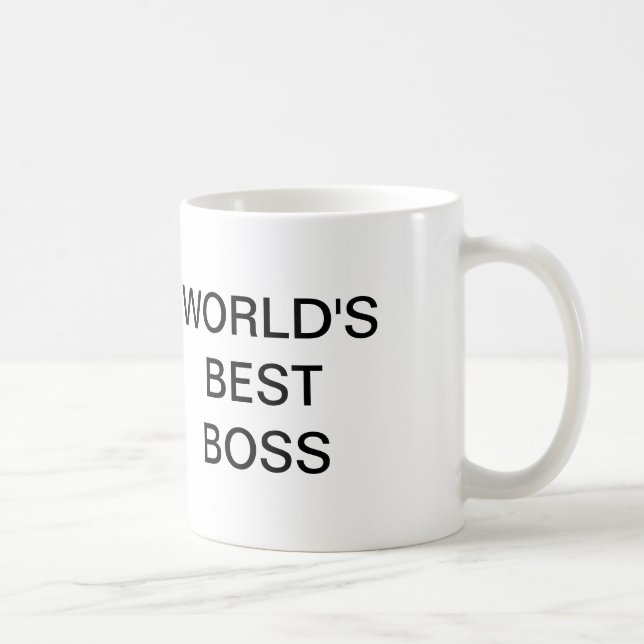 Das Büro, beste der Chef-Tasse der Welt Kaffeetasse (Rechts)
