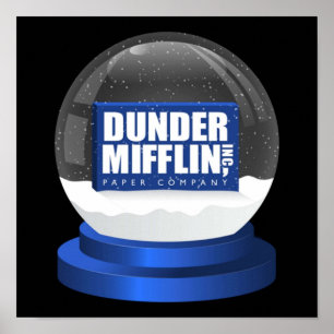 Das Büro DunderMifflinzz Snow Globe Poster