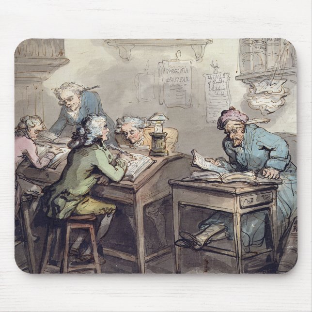 Das Büro eines Kaufmannes, 1789 (Stift u. Tinte Mousepad (Vorne)