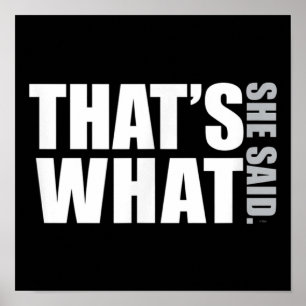 Das Büro ist das, was sie sagte DunderMifflinzz Poster