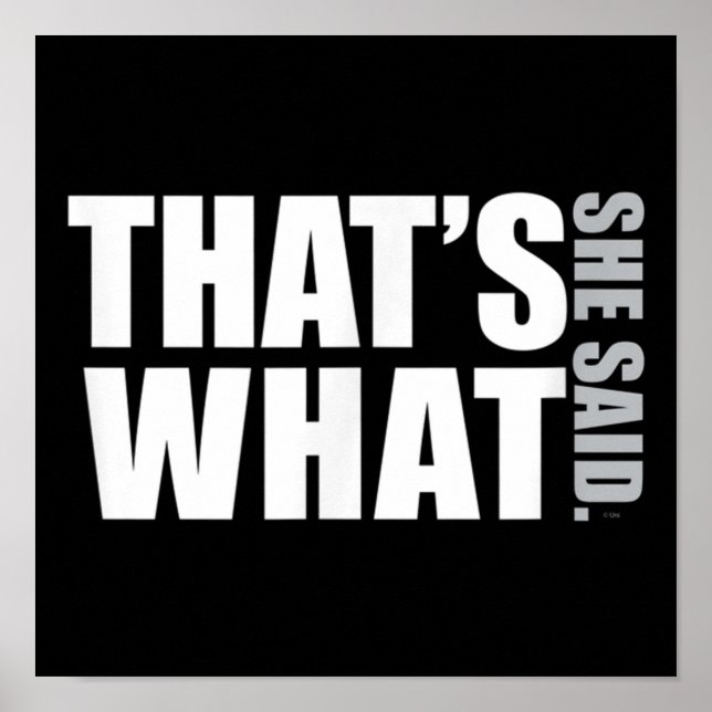 Das Büro ist das, was sie sagte DunderMifflinzz Poster (Vorne)