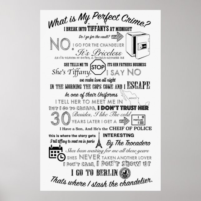 Das Büro treibt perfekte Kriminalität an Poster (Vorne)