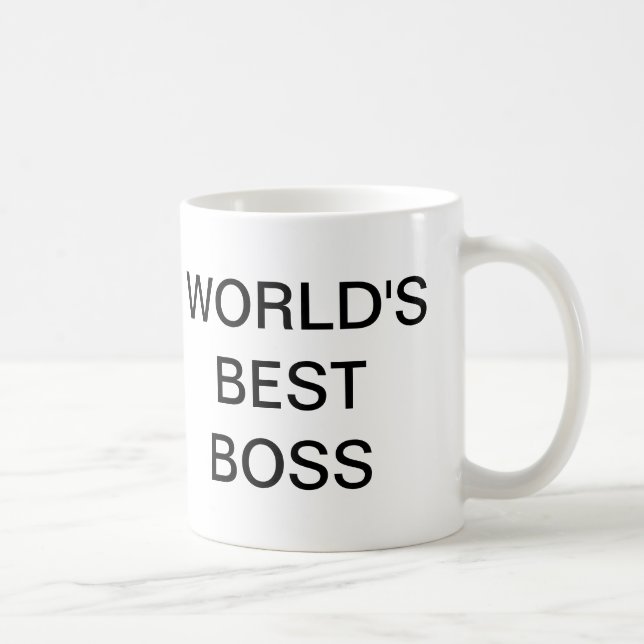 das Büro - Weltbeste Boss-Tasse Kaffeetasse (Rechts)