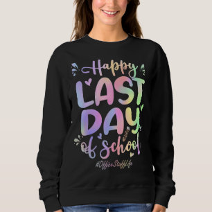 Das Büropersonal freut sich über den letzten Tag d Sweatshirt