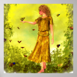 Das Butterfly Fairy Poster