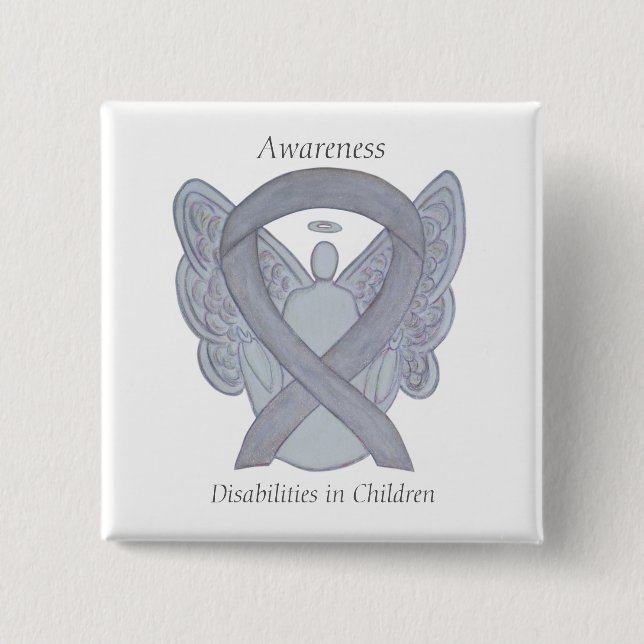 Das Button "Angel-Sensibilisierung für Kinderbehin (Vorderseite)