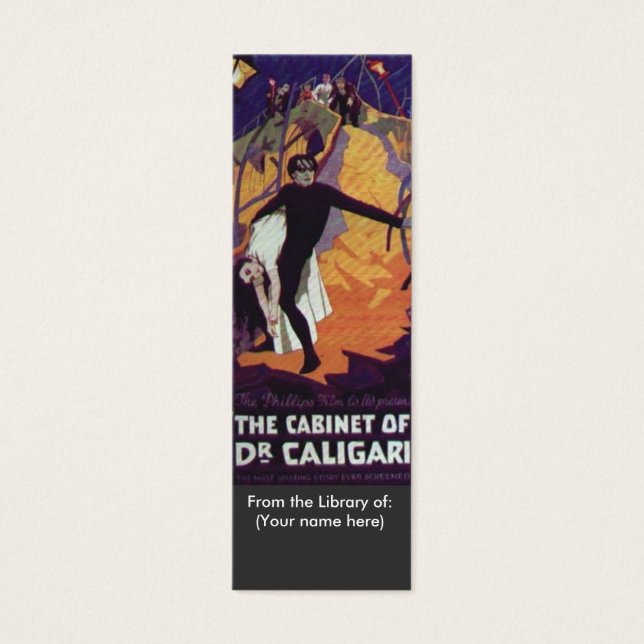 Das Cabinet des Dr. Caligari Lesezeichen (Vorderseite)