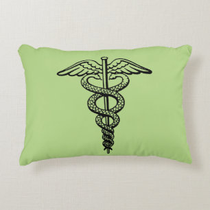 Das caduceus-Symbol Zierkissen