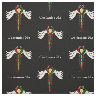 Das Caduceus (Vollfarbigkeit) Stoff