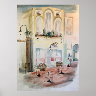 Das Café Blossom Poster