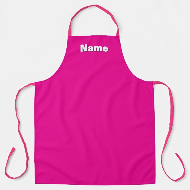 Das Café Caterer Florist Hot Pink Schürze (Vorderseite)