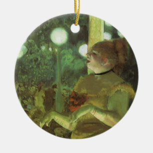 Das Café Concert von Edgar Degas, Vintage Fine Art Keramik Ornament