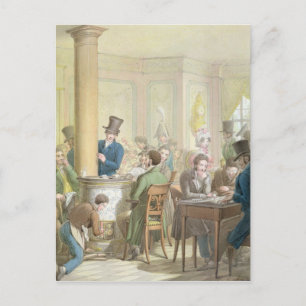 Das Café de Commerce, vom Tableau de Paris Postkarte