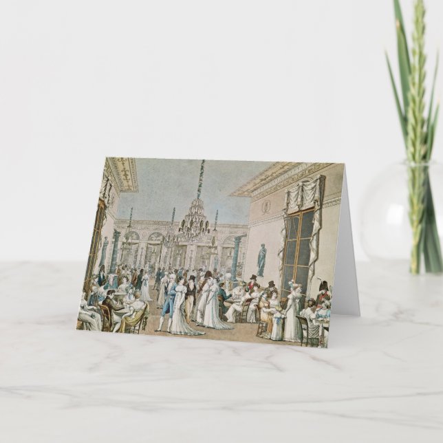 Das Café Frascati im Jahre 1807 Karte (Vorderseite)