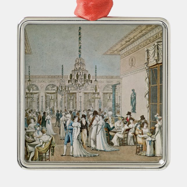 Das Café Frascati im Jahre 1807 Ornament Aus Metall (Vorne)