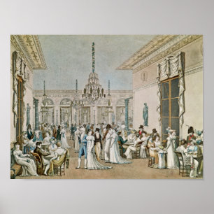 Das Café Frascati im Jahre 1807 Poster