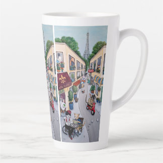 Das Café in Paris Milchtasse