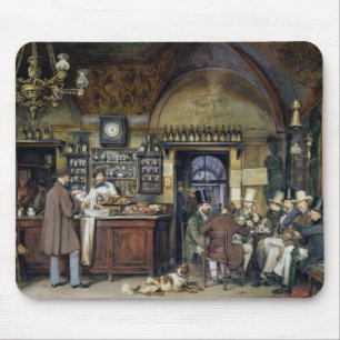 Das Café in Rom, 1856 Mousepad