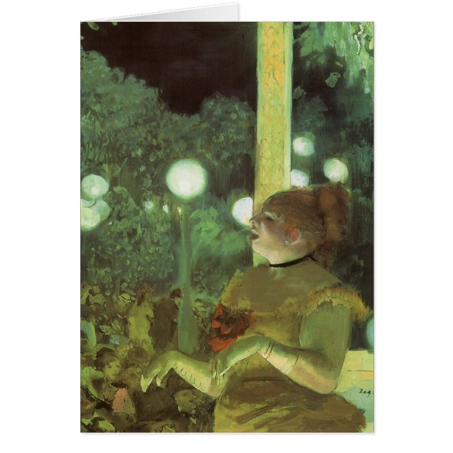 Das Café-Konzert von Edgar Degas, Vintage Kunst (Vorne)