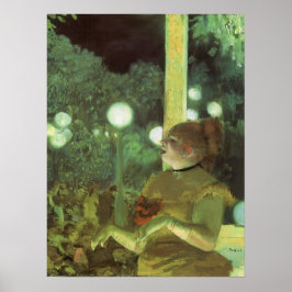 Das Café-Konzert von Edgar Degas, Vintage Kunst Poster