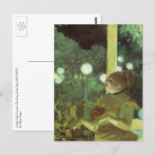 Das Café-Konzert von Edgar Degas, Vintage Kunst Postkarte