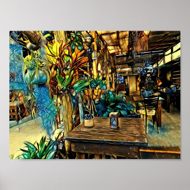 Das Café Poster (Vorne)