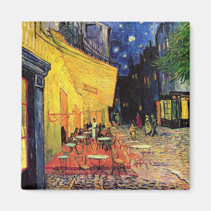 Das Café Terrasse in Arles, bei Night - van Gogh Magnet