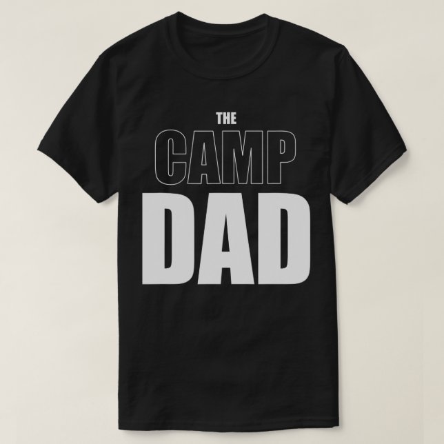 Das Camp Vater Funny Camping T-Shirt (Design vorne)
