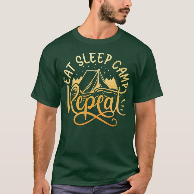 Das Camping liebt den T - Shirt (Vorderseite)
