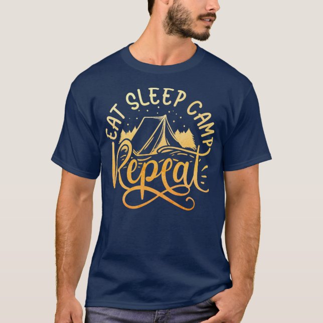 Das Camping liebt den T - Shirt (Vorderseite)