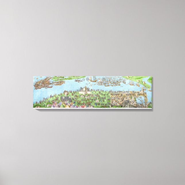 Das Campment der englischen Streitkräfte Leinwanddruck (Vorderseite)