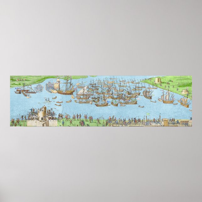 Das Campment der englischen Streitkräfte Poster (Vorne)