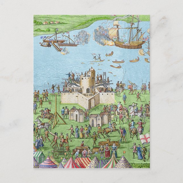 Das Campment der englischen Streitkräfte Postkarte (Vorderseite)