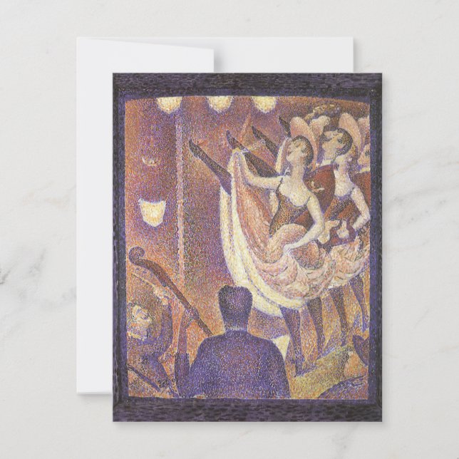 Das Can Can Dance, Le Chahut von Georges Seurat (Vorderseite)