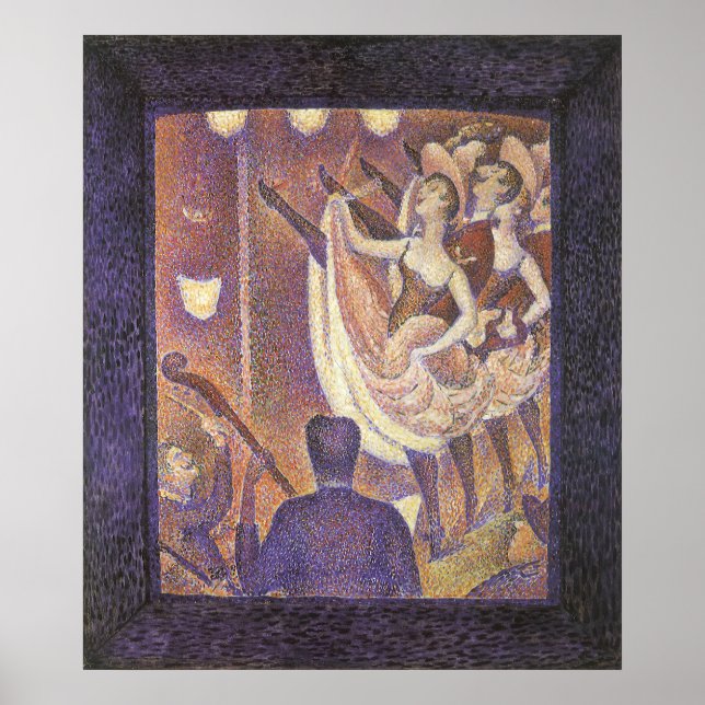 Das Can Can Dance, Le Chahut von Georges Seurat Poster (Vorne)