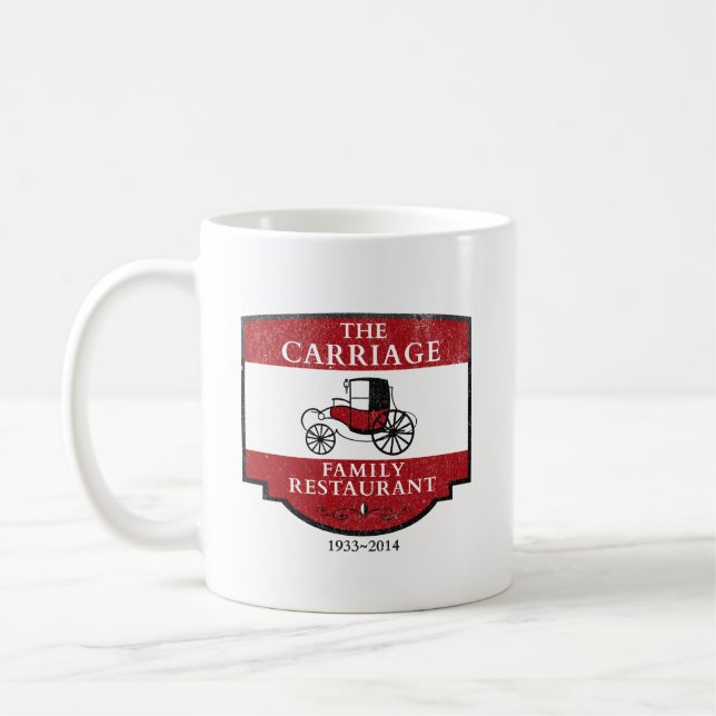 Das Carriage House Restaurant La Mirada Kaffeetasse (Links)