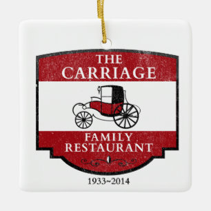 Das Carriage House Restaurant La Mirada Keramikornament