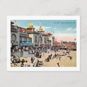 Das Casino, Santa Cruz, Kalifornien Vintage Postkarte