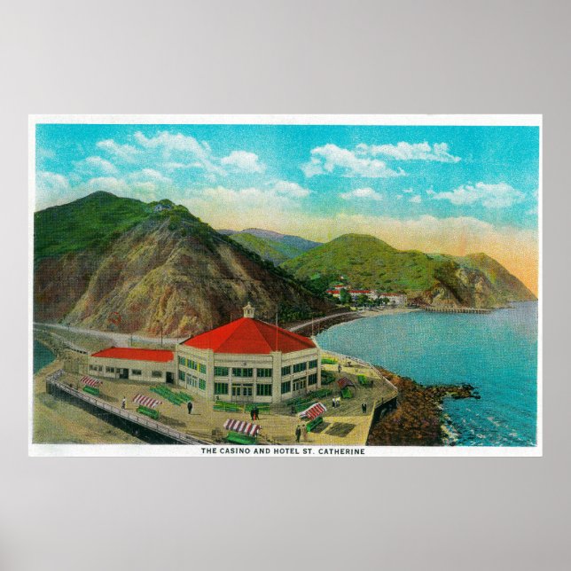 Das Casino und das Hotel St. Catherine Poster (Vorne)