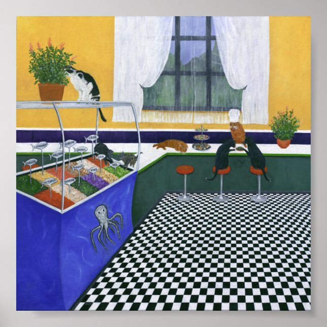 Das Cat Café. Colorado Poster (Vorne)