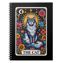 Das Cat Spirit Tarot Card Notebook Notizblock