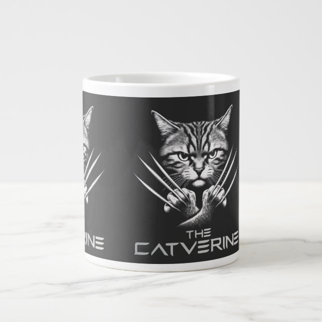 Das Catverine Halloween-Thema Jumbo-Tasse (Vorderseite)