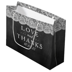 Das Chalkboard & Lace Wedding Collection Geschenkt Große Geschenktüte