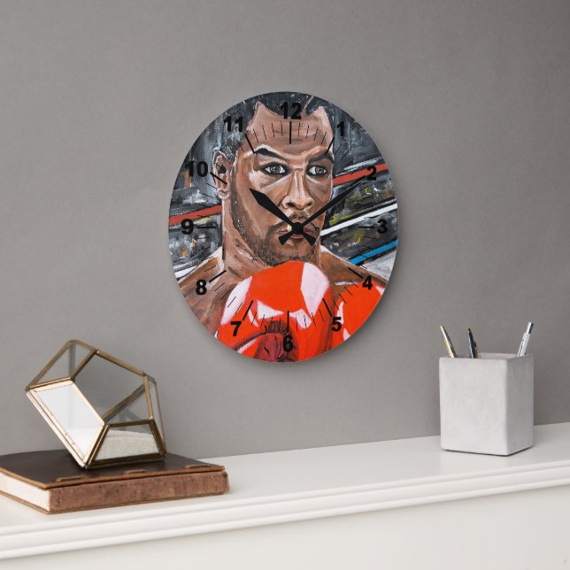 Das Champ-Gemälde von Alfred Fox Große Wanduhr (Büro)