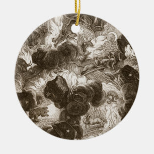 Das Chaos, graviert von Bernard Picart Keramik Ornament