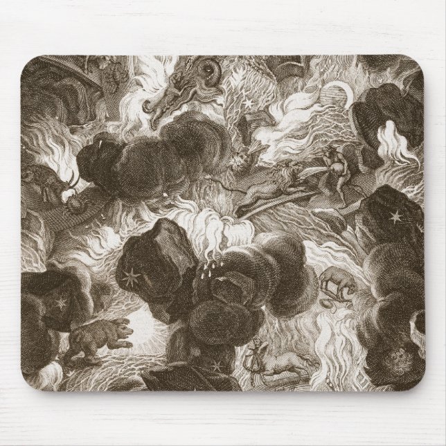 Das Chaos, graviert von Bernard Picart Mousepad (Vorne)