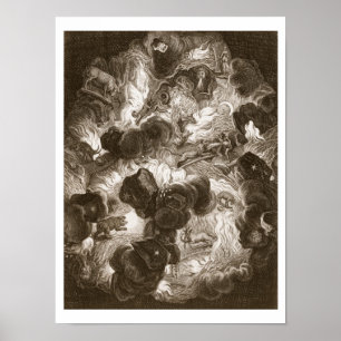 Das Chaos, graviert von Bernard Picart Poster