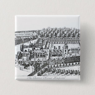 Das Charterhouse Krankenhaus, c.1720 Button